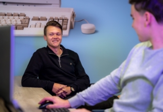 Remon en Lennert in overleg