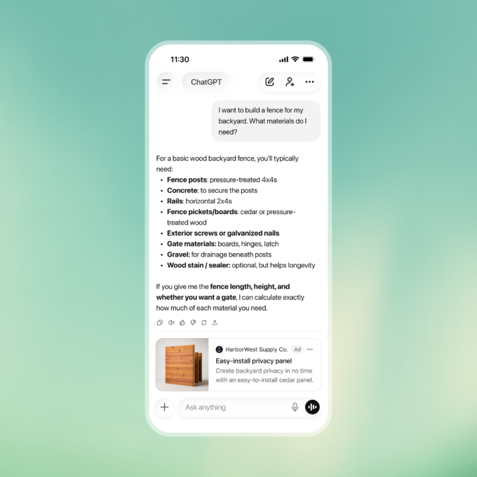 chatgpt ads sfeerbeeld